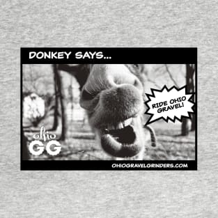 Donkey says... Ride Ohio Gravel T-Shirt